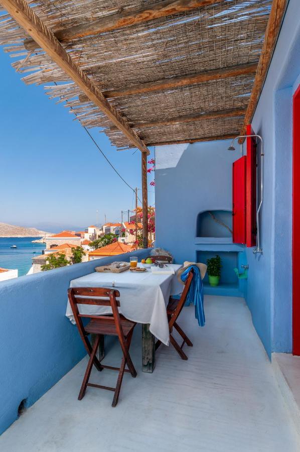 Atlantis Houses Chalki Town Exterior photo