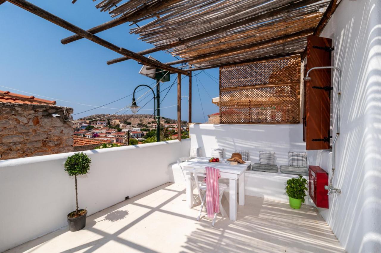 Atlantis Houses Chalki Town Exterior photo