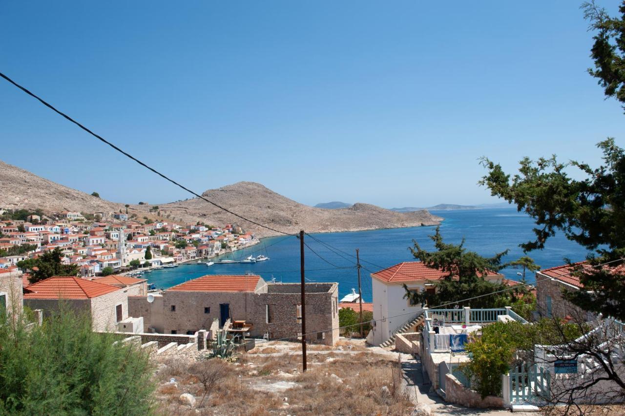 Atlantis Houses Chalki Town Exterior photo
