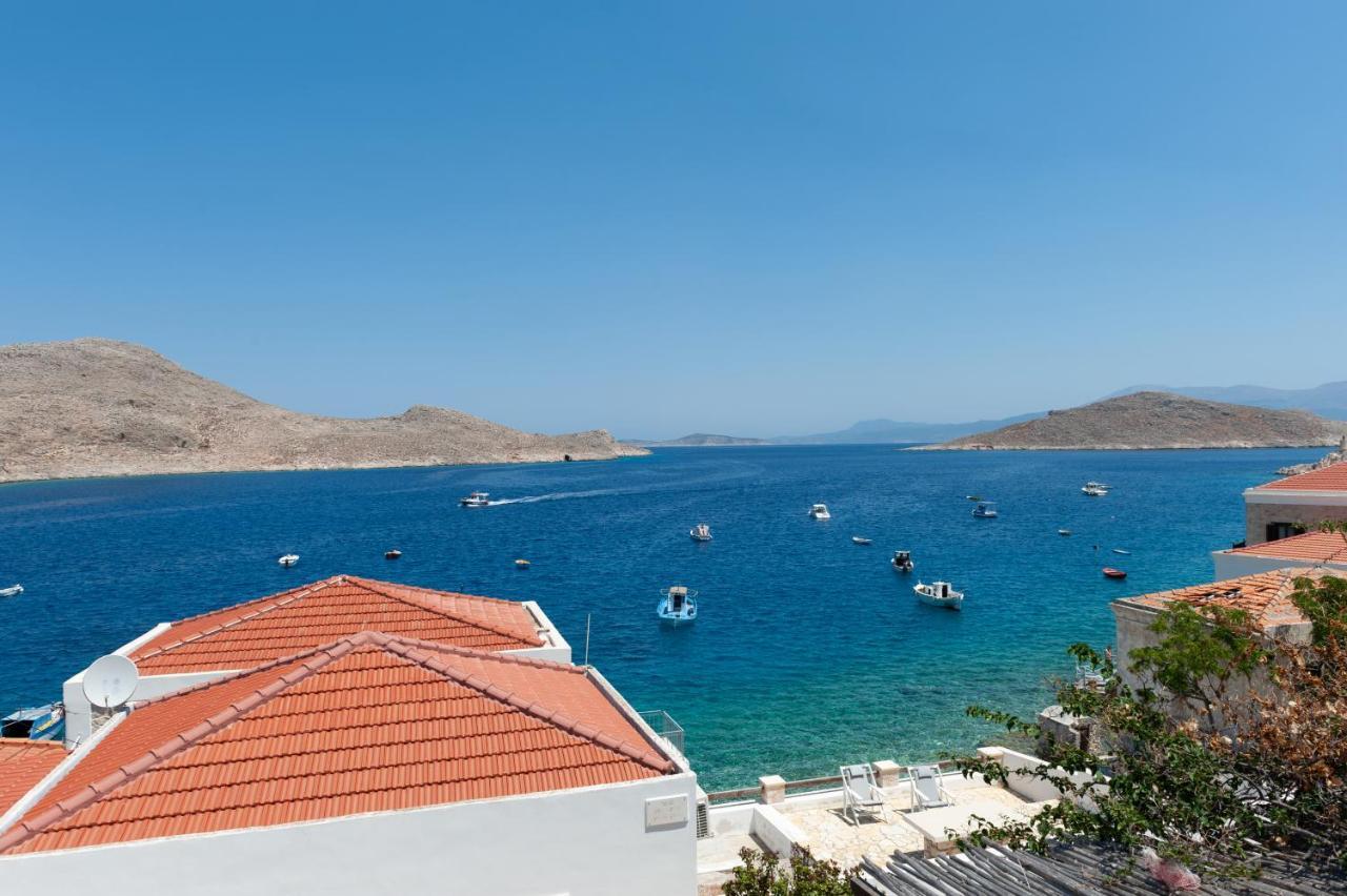 Atlantis Houses Chalki Town Exterior photo