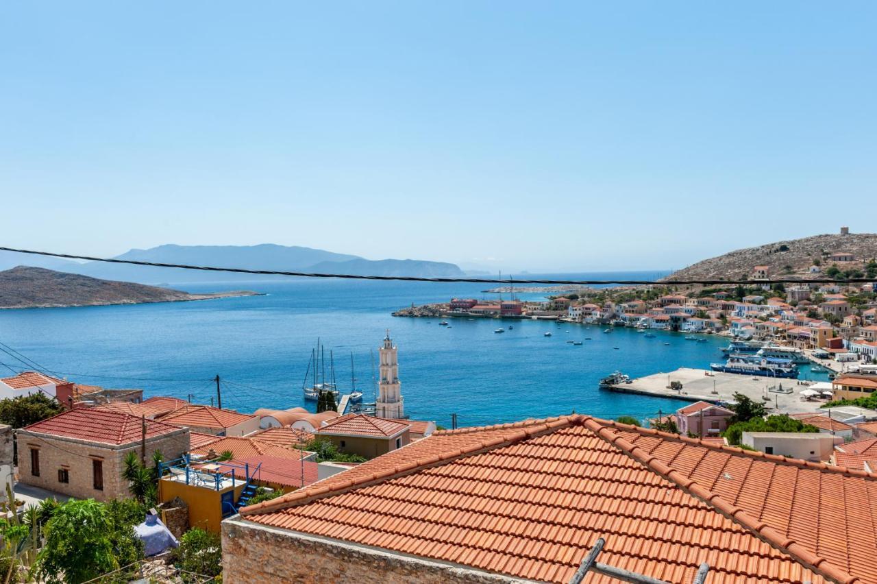 Atlantis Houses Chalki Town Exterior photo