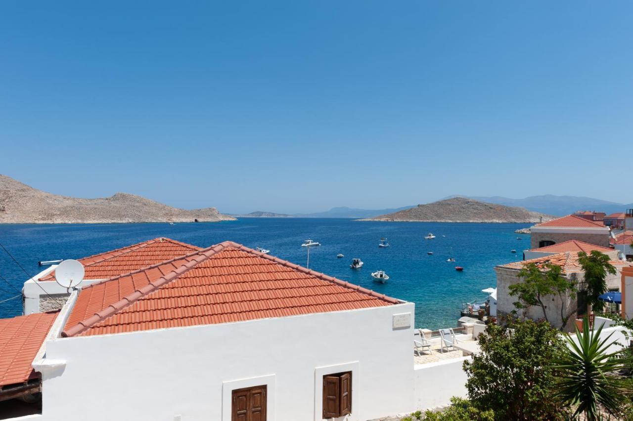 Atlantis Houses Chalki Town Exterior photo