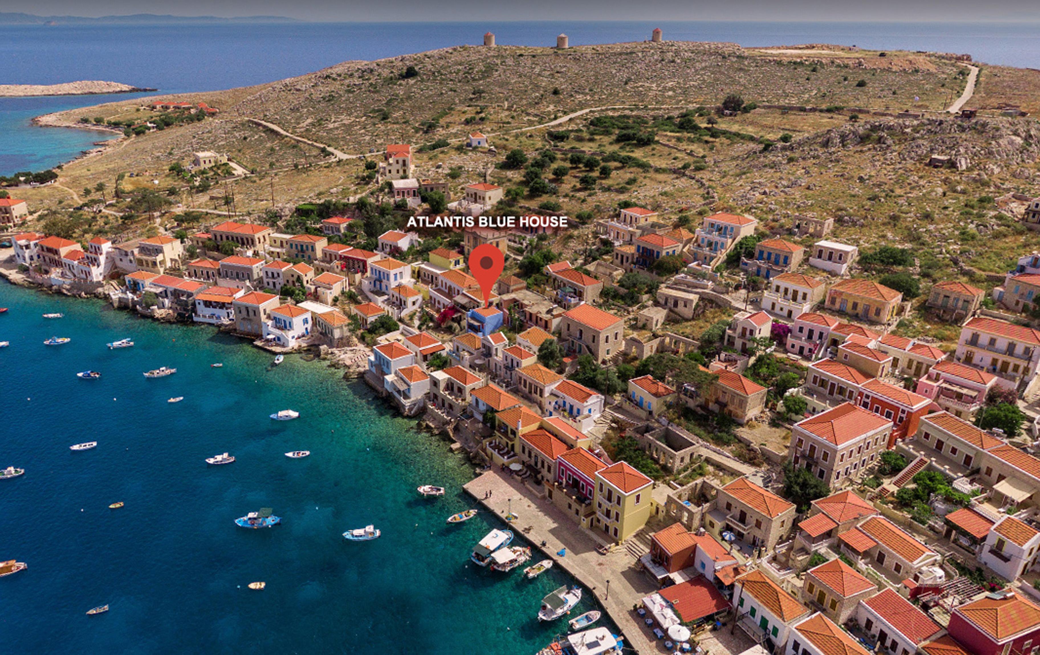 Atlantis Houses Chalki Town Exterior photo