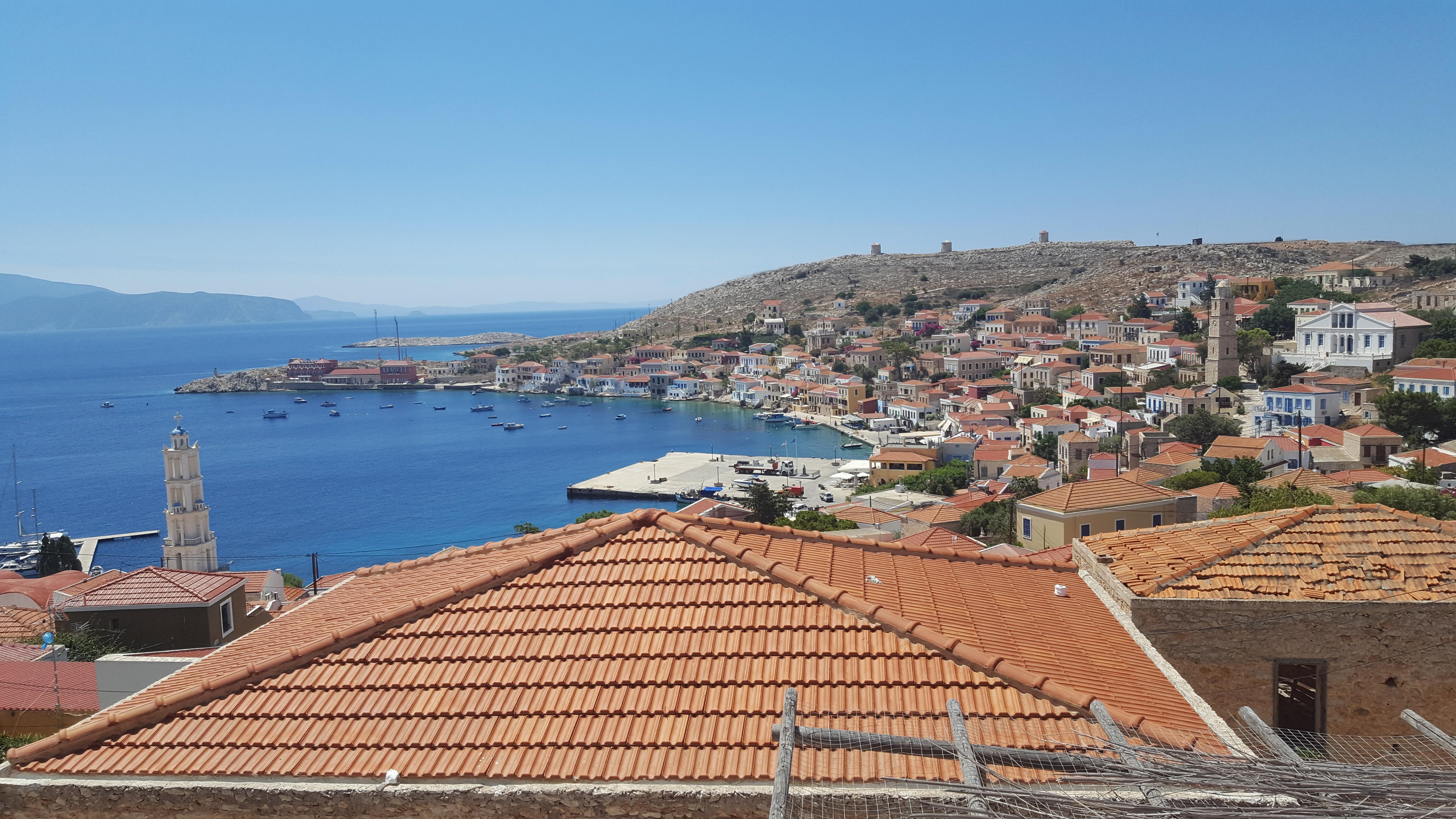 Atlantis Houses Chalki Town Exterior photo