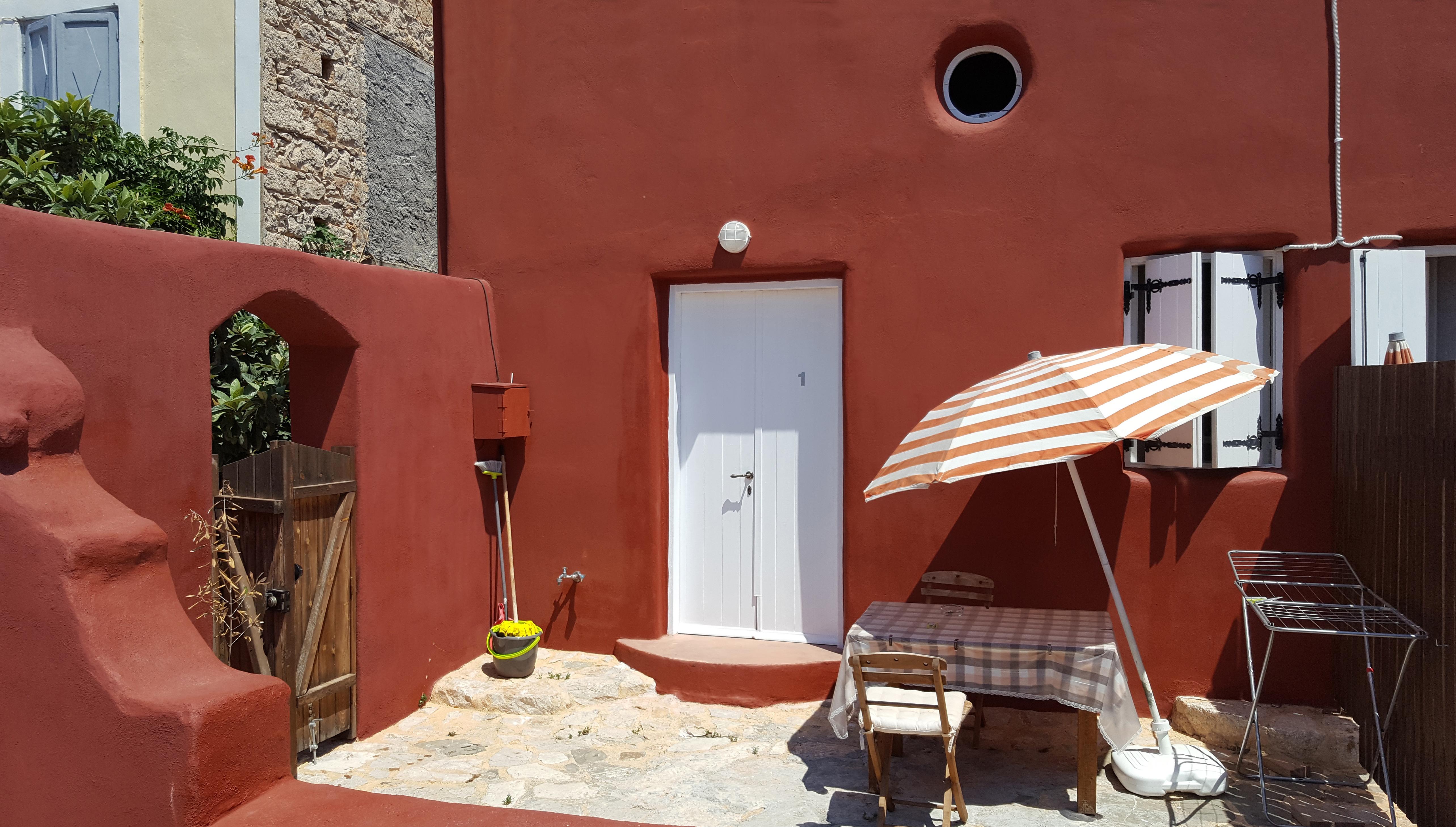 Atlantis Houses Chalki Town Exterior photo