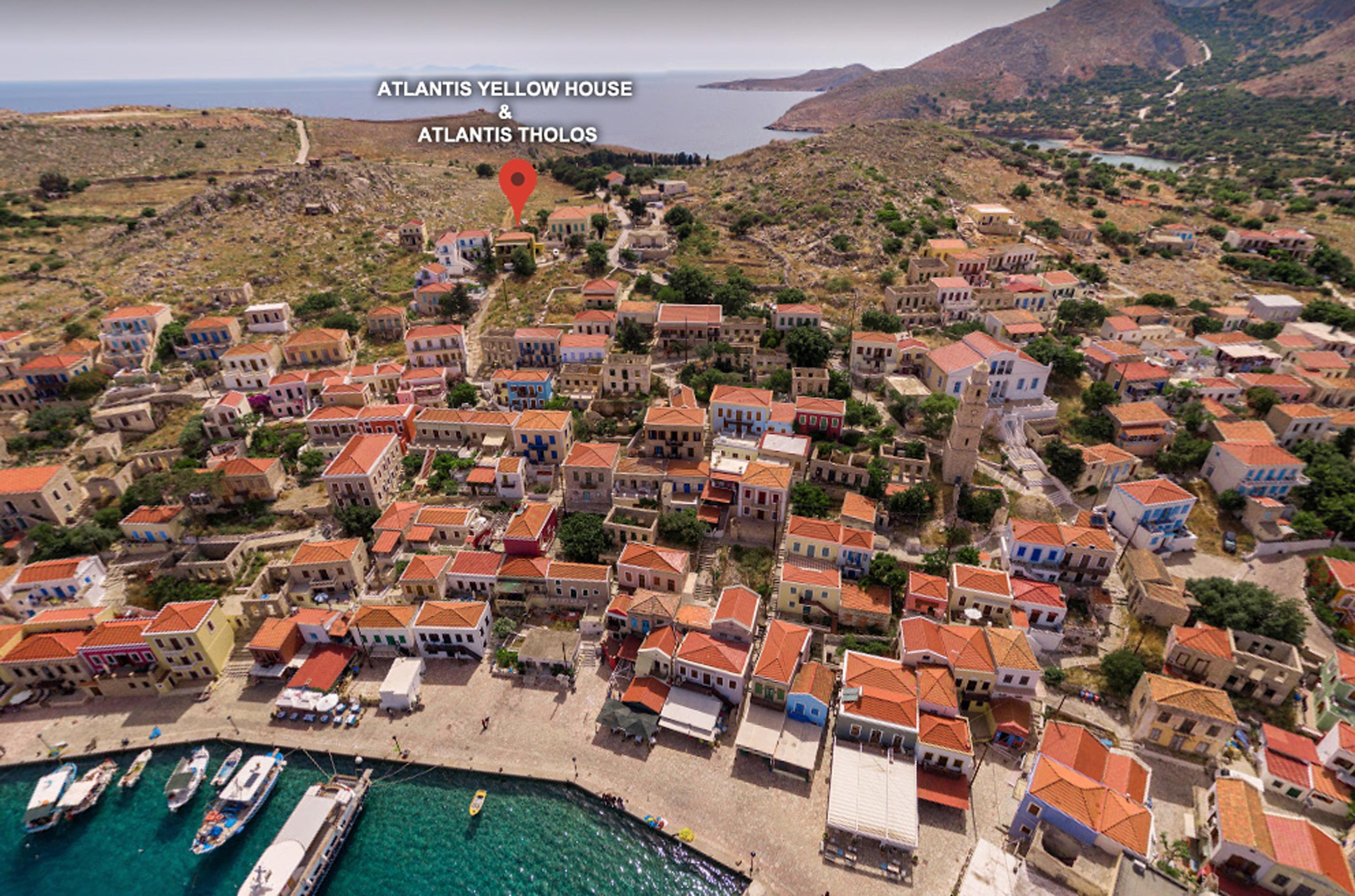 Atlantis Houses Chalki Town Exterior photo