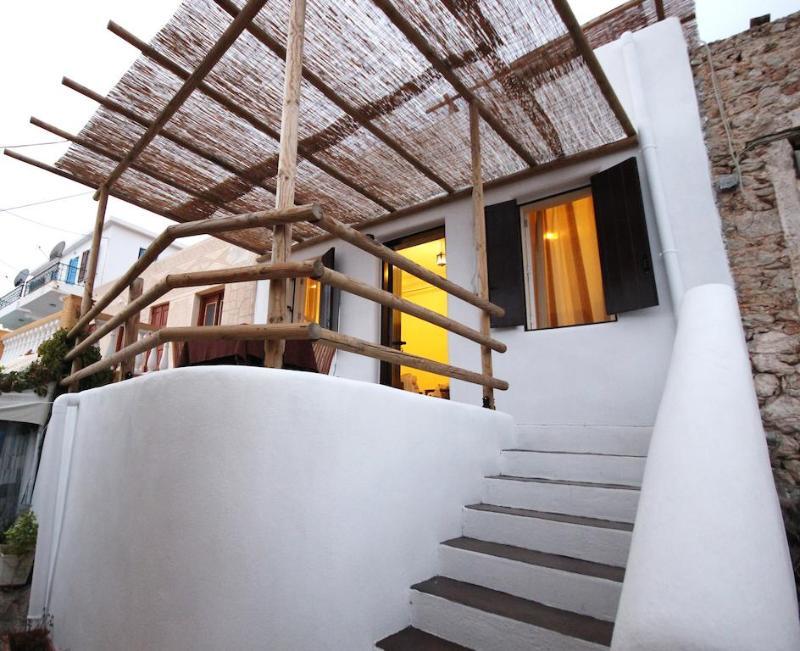 Atlantis Houses Chalki Town Exterior photo